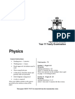 Physics 2018 Year 11 Preliminary Task