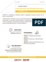 Sumilla Curso MOOC Estructura Funcionamiento Estado Peruano ENAP SERVIR