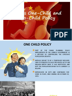 China's One-Child and Two-Child Policy