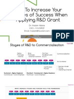 How To Increase Your Chances of Success When Applying R&D Grant