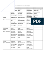 Jadwal Piket Pengurus Siaga Ners 2020