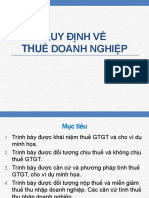 Bài 3. Quy Định Về Thuế Doanh Nghiệp