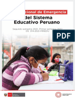 Plan de emergencia del sistema educativo peruano