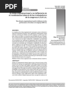 Influencia Del Clima Organizacional