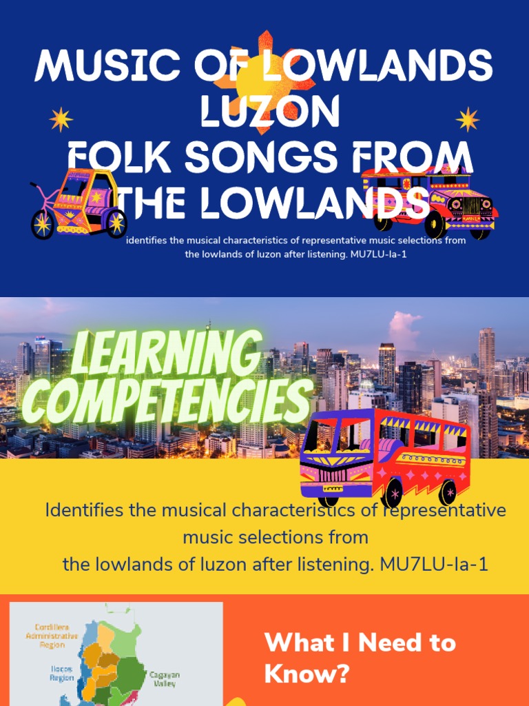 Music of Lowlands of Luzon Folk Songs From The Lowlands PDF Rhythm