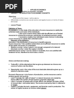 At The End of The Lesson, I Will Be Able To: - Differentiate Economics As A Social Science and Applied Science in Terms of Nature and Scope.