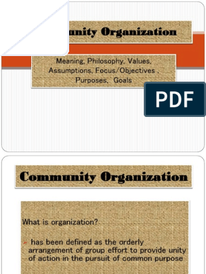 goals of community organizing