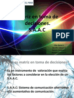 Matriz en Toma de Decisiones en Comunicacion Aumentativa Alternativa