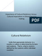 Importance of Cultural Relativism Versus Cultural Imperialism in Ethical Decision Making