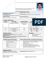 Subhankar Ghosh CV