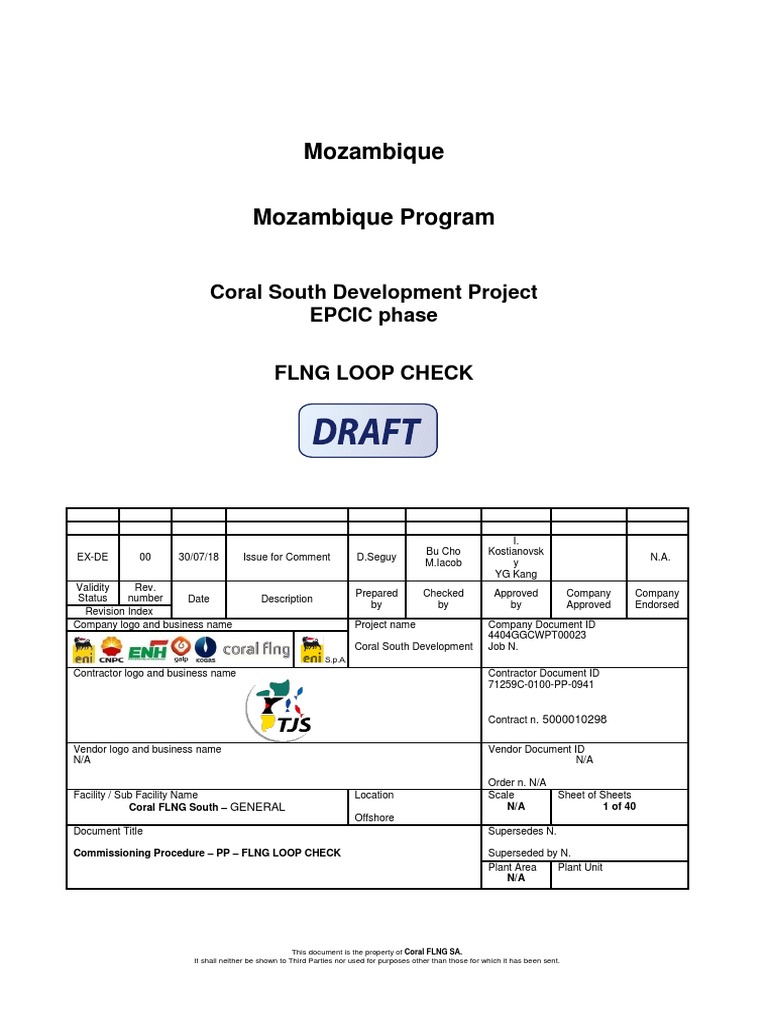 FLNG Loop Check Commissioning Procedure | PDF | Instrumentation ...