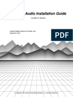 The clean audio Installation Guide 10-2017