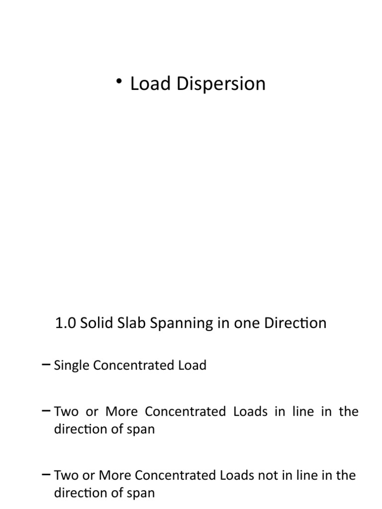 Load Dispersion | PDF