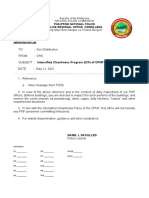 Memorandum: Philippine National Police Police Regional Office Cordillera