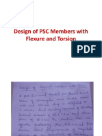 Design of PSC Members with Flexure & Torsion