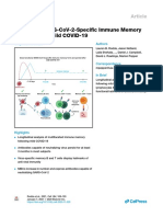 Functional SARS CoV 2 Specific Immune Memory