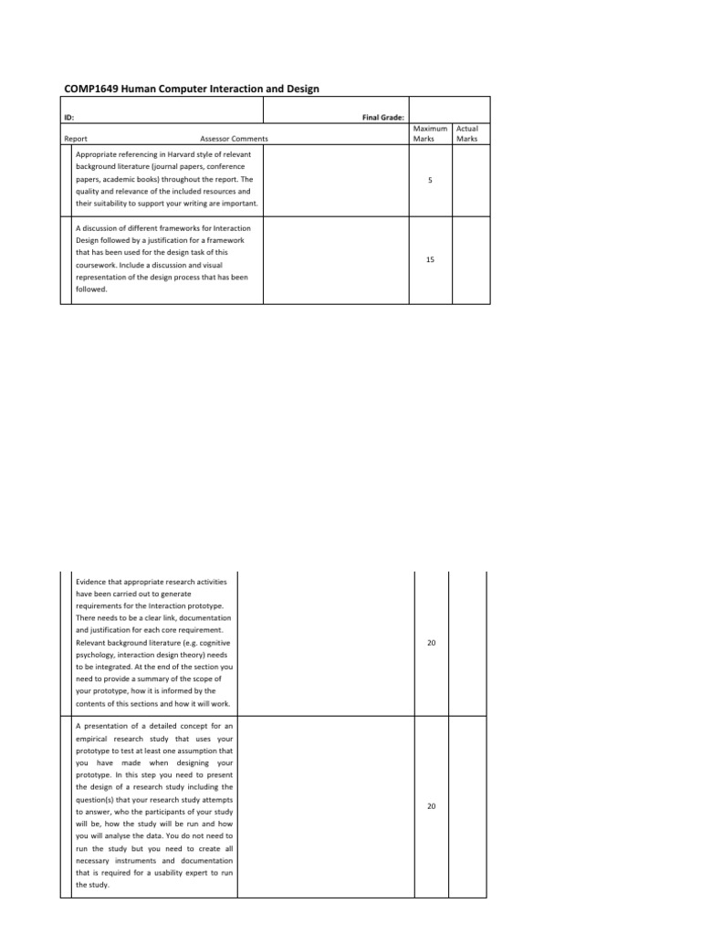 Human-Computer Interaction Report | PDF | Prototype | Usability