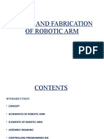 DESIGN AND FABRICATION of robotic arm