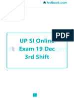 UP Police SI (दरोगा) (19 Dec 2017 Shift 3) Hindi