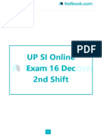 UP Police SI (दरोगा) Previous Paper 5 (Held On - 16 Dec 2017 Shift 2)