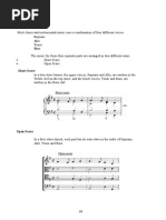 Cadences: Soprano Alto Tenor Bass