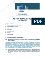 Actor Module Faqs: July August v1.5