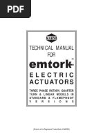 Electric Actuators: Technical Manual FOR