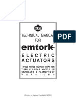 Electric Actuators: Technical Manual FOR