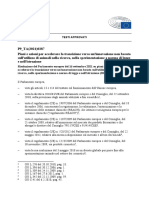 Parlamento UE - Risoluzione Sperimentazione Animale