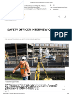 Safety Officer Interview Questions Ans Answers (HSE)