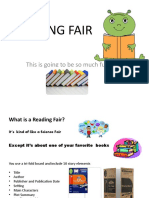 Reading Fair: This Is Going To Be So Much Fun!!