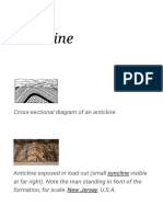 Anticline: Cross-Sectional Diagram of An Anticline