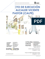 Proyecto de Ejecución Calle Vicente Pastor 