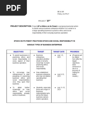 PERSONAL ACTION PLAN
