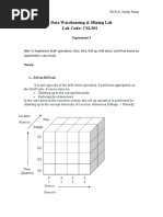 Data Warehousing & Mining Lab Lab Code: CSL503: Experiment 3