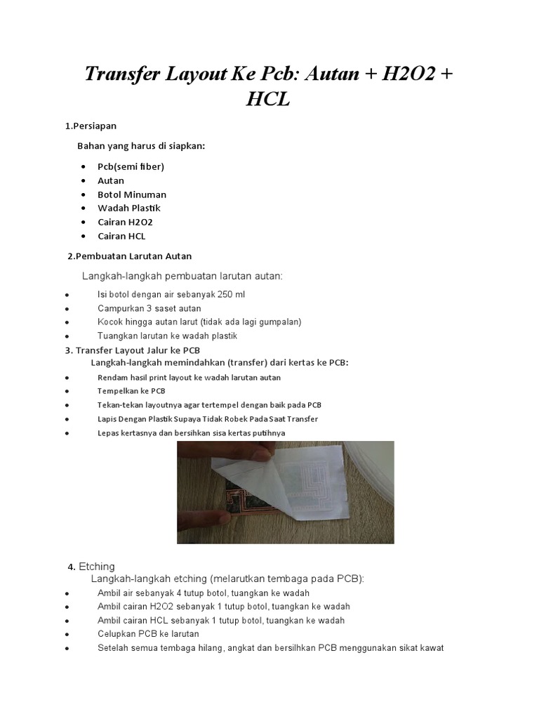 Transfer Layout Ke PCB | PDF