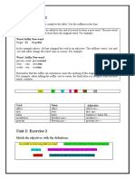 Unit 2 - Grammar & Vocabulary