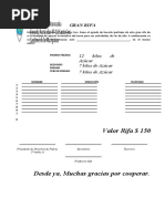 Formato de Rifa