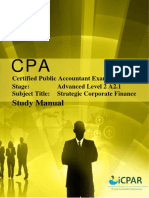 Cpa A2.1 - Strategic Corporate Finance - Study Manual