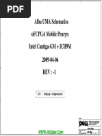 Dell Inspiron 1440 Wistron Alba UMA 08243 91.4BK01.001 Rev 1 Schematics