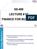 SS-406 Lec # 07 Finance
