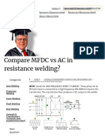 Compare MFDC Vs AC in Resistance Welding - How-To Resistance Weld