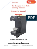 Cannular Canning Machine Manual