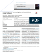 Foreign Bank Presence Institutional Quality and Financial - 2021 - Economic Mo