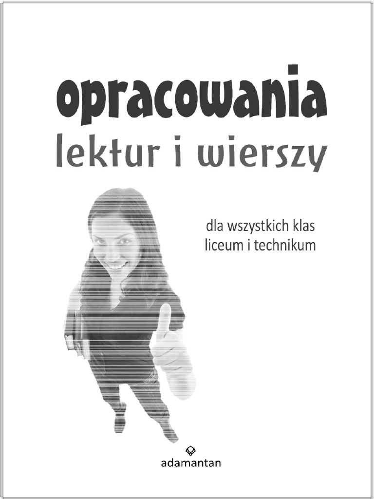 Opracowania Lektur I Wierszy Liceum Pdf