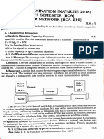 Examination (May-June: 2018) Computer Network (Bca-210