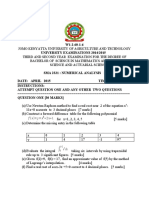 Sma 2321 Numerical Analysis 1