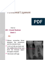 Periodontal Ligament: RIC. Dental Students Batch 1