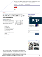 What's The Purpose of Two Di Erent Type of Capacitors in Parallel?