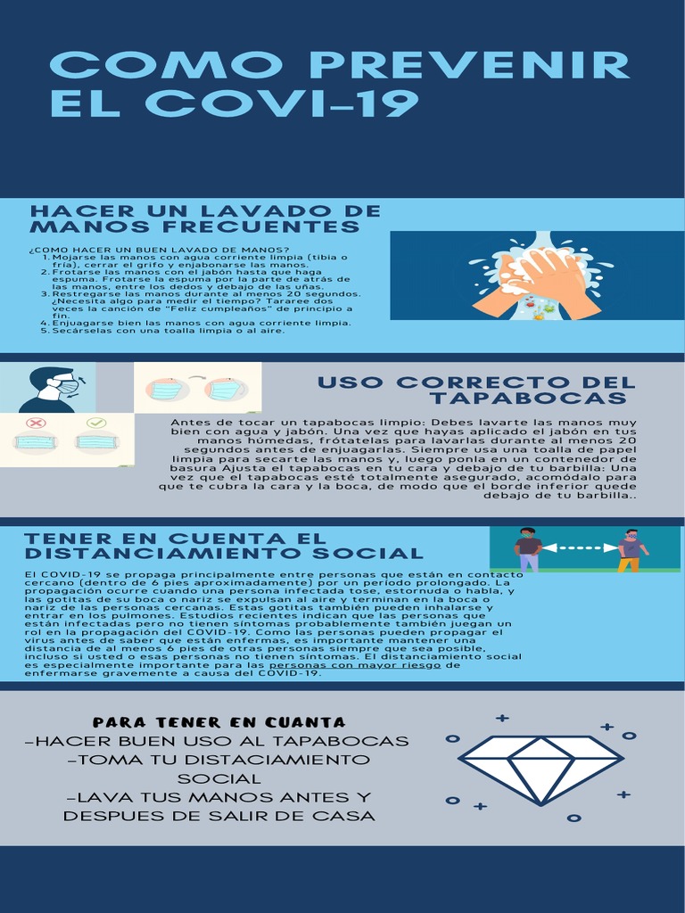 Guía de Prevención COVID-19 | PDF | Lavado de manos | Salud pública